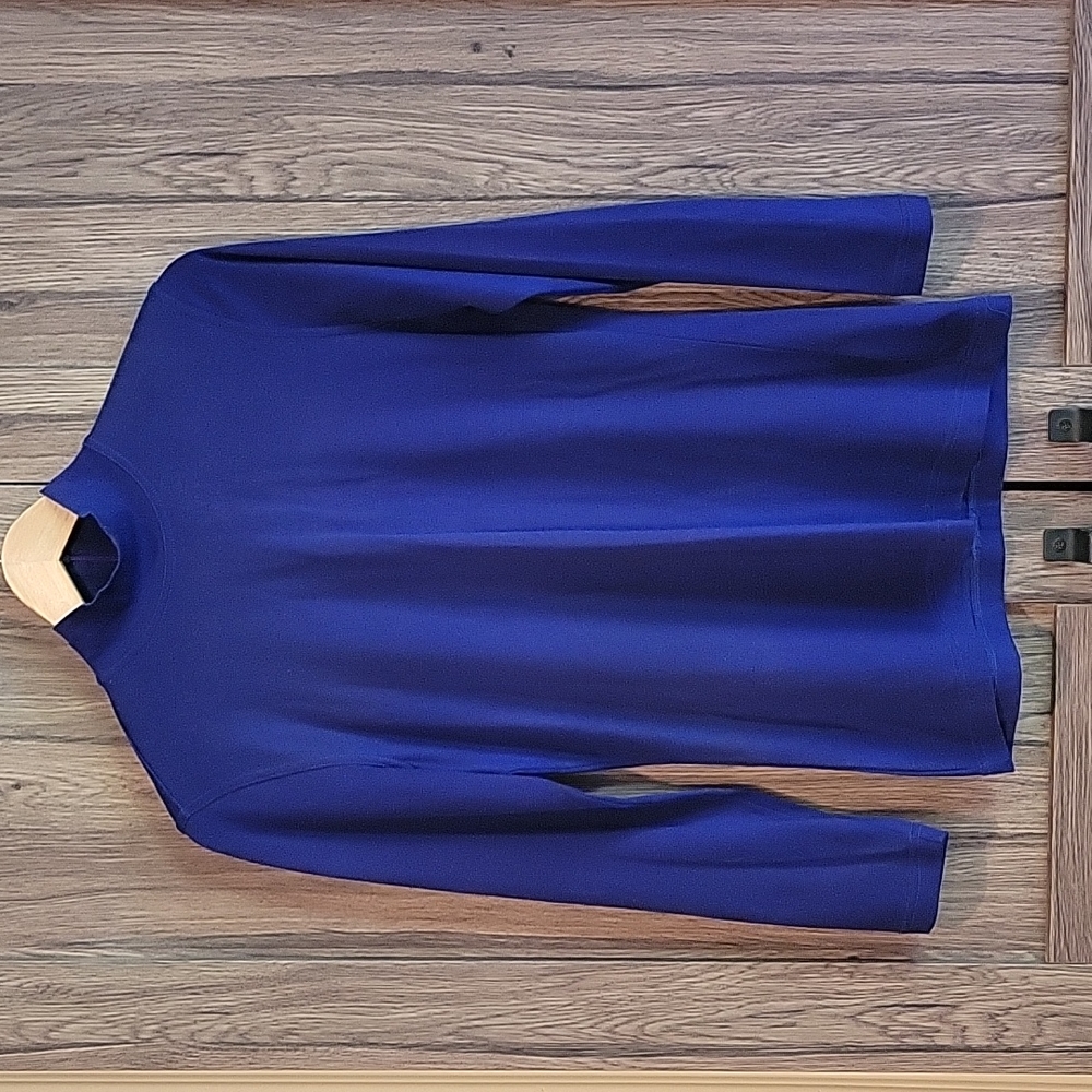 Escada By Margaret Lev Royal Blue Turtle Neck Top Size 38